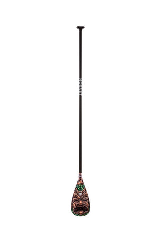 Tiki  A3 Rubber Edge SUP Paddle with Design on Both Sides by Drew Brophy -  95 Square Inch Blade