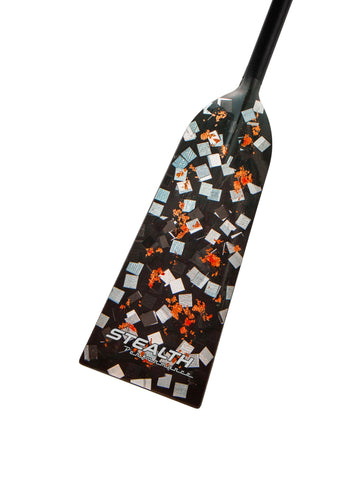 STEALTH ORANGE- RED S3 Sting+ Adjustable Dragon Boat Paddle