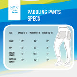 Non-Slip Cushioned Paddling Pants - Capri Length