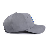 Hornet 5 Panel Cap in Grey with Blue Logo
