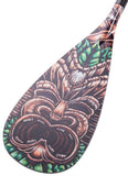 Tiki  A3 Rubber Edge SUP Paddle  Design by Drew Brophy -  95 Square Inch Blade - Hornet Watersports